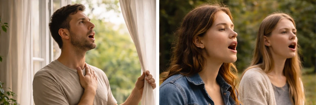 Présence calme et respiration consciente